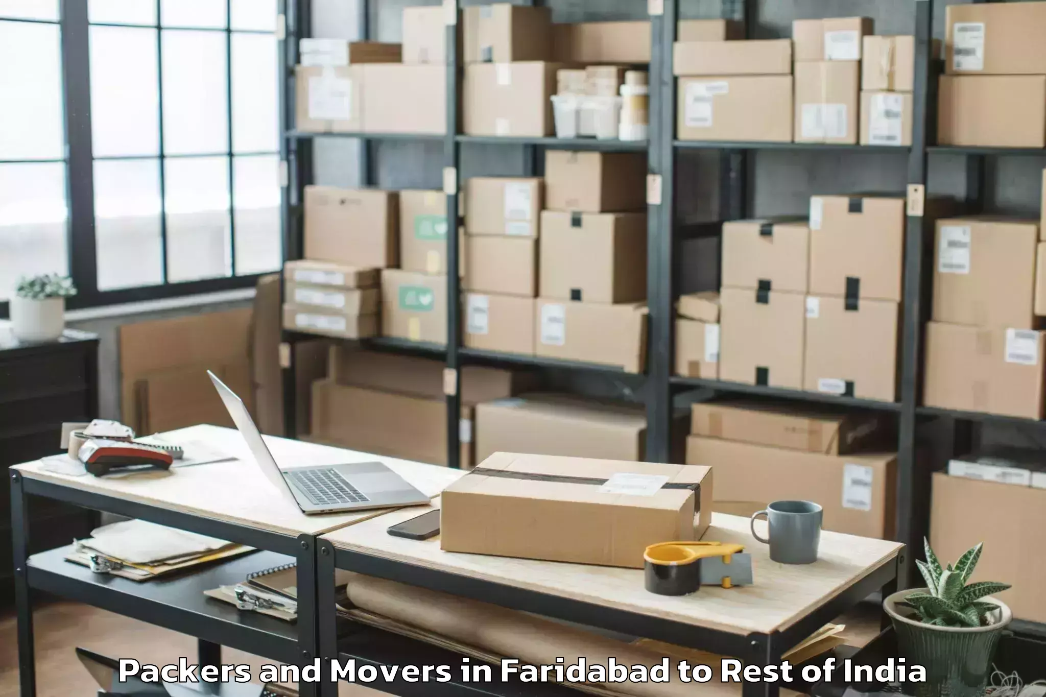 Book Faridabad to Utnur Packers And Movers